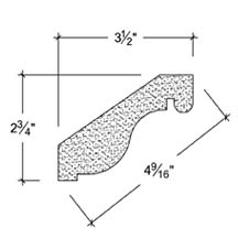 Side View image of Plaster Cornice – DC502-019