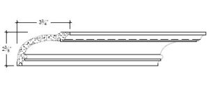 2D View image of Plaster Cove Moulding – DC502-040