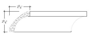 2D View image of Plaster Cove Moulding – DC502-121