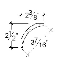 Side View image of Plaster Cove Moulding – DC502-121b