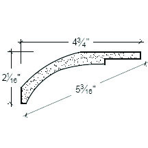 Side View image of Plaster Cove Moulding – DC502-174A