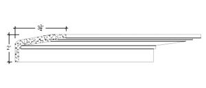2D View image of Plaster Crown Moulding – DC502-239c