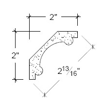 Side View image of Plaster Crown Moulding – DC502-251