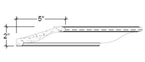 2D View of Plaster Crown Moulding – DC502-259 2D View image of Plaster Crown Moulding – DC502-259