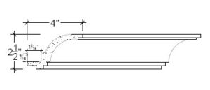 2D View image of Plaster Cove Lighting – DC502-280