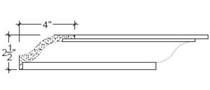 2D View image of Plaster Crown Moulding – DC502-302