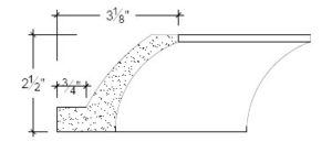 2D View image of Plaster Cove Lighting – DC502-305