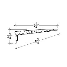 Side View image of Plaster Crown Moulding – DC502-309