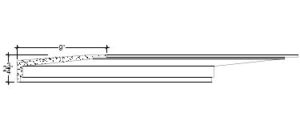 2D View image of Plaster Crown Moulding – DC502-309b