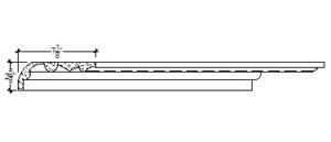 2D View image of Plaster Crown Moulding – DC502-334