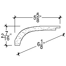 Side View image of Plaster Cove Moulding – DC502-340