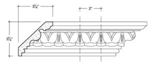 2D View image of Plaster Cornice – DC503-013