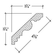 Side View image of Plaster Cornice – DC503-013