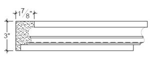 2D View image of Plaster Frieze Moulding – DC503-035