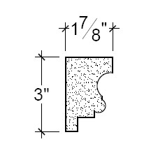 Side View image of Plaster Frieze Moulding – DC503-035