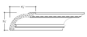 2D View image of Plaster Cove Moulding – DC503-040A