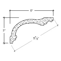 Side View image of Plaster Cove Moulding – DC503-041