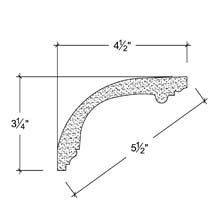 Side View image of Plaster Cove Moulding – DC503-057