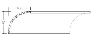 2D View image of Plaster Cove Moulding – DC503-121