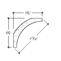 Side View image of Plaster Cove Moulding – DC503-121C