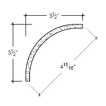 Side View image of Plaster Cove Moulding – DC503-121