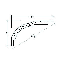 Side View image of Plaster Cove Moulding – DC503-129B