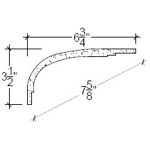 Side View image of Plaster Cove Moulding – DC503-129C