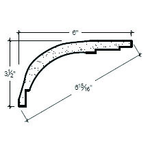 Side View image of Plaster Cove Moulding – DC503-129