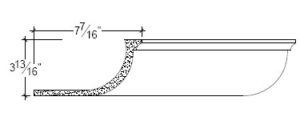 2D View image of Plaster Cove Lighting – DC503-167