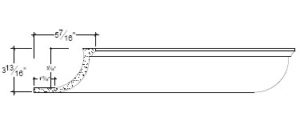 2D View image of Plaster Cove Lighting – DC503-167B