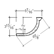 Side View image of Plaster Cove Lighting – DC503-167B
