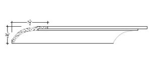 2D View image of Plaster Cove Moulding – DC503-174