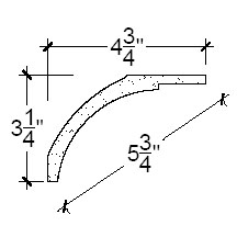 Side View image of Plaster Cove Moulding – DC503-174C