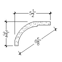 Side View image of Plaster Cove Moulding – DC503-174D