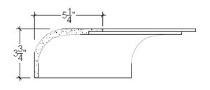 2D View image of Plaster Cove Moulding – DC503-174b
