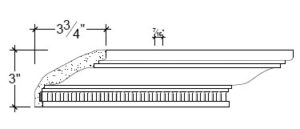2D View of Plaster Cornice – DC503-194 2D View image of Plaster Cornice – DC503-194
