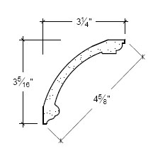 Side View image of Plaster Crown Moulding – DC503-248