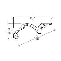 Side View image of Plaster Crown Moulding – DC503-277