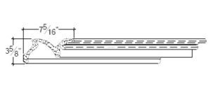 2D View image of Plaster Crown Moulding – DC503-278