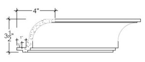 2D View of Plaster Cove Lighting – DC503-280 2D View image of Plaster Cove Lighting – DC503-280