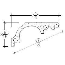 Side View image of Plaster Cove Moulding – DC503-291