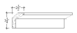 2D View of Plaster Crown Moulding – DC503-295 2D View image of Plaster Crown Moulding – DC503-295