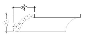 2D View image of Plaster Cove Lighting – DC503-305