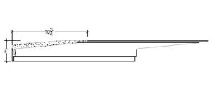 2D View of Plaster Crown Moulding – DC503-309 2D View image of Plaster Crown Moulding – DC503-309