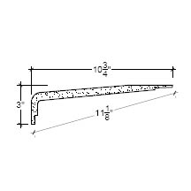 Side View of Plaster Crown Moulding – DC503-309 Side View image of Plaster Crown Moulding – DC503-309