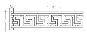 2D View image of Plaster Frieze Moulding – DC503-323