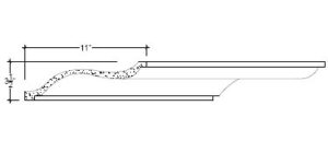 2D View image of Plaster Crown Moulding – DC503-325