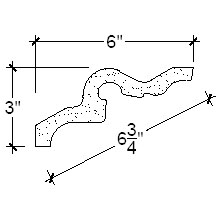 Side View image of Plaster Crown Moulding – DC503-331