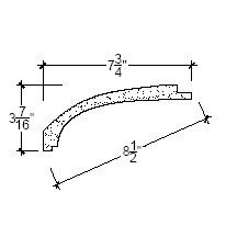 Side View image of Plaster Cove Moulding – DC503-340