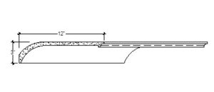 2D View image of Plaster Crown Moulding – DC503-357